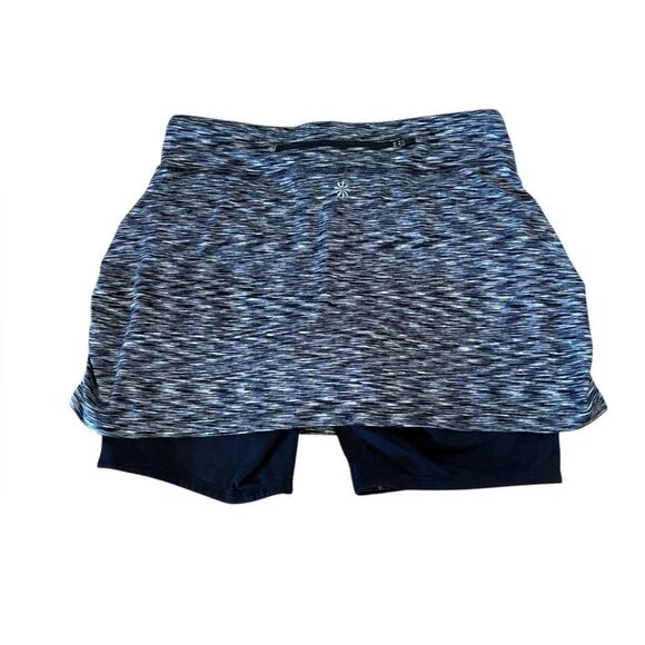 Athleta Contender 2 in 1 Skort Black Space Dye Womens Size Small - Picture 2 of 10